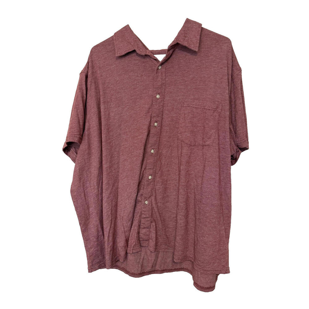 Goodfellow & Co Red Short Sleeve Casual Shirt Mens 2XL